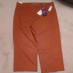 Gloria Vanderbilt Women's Wide Leg Pants in Rust